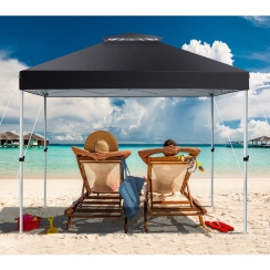 Costway 10 Foot Two-Tier Pop-Up Canopy Tent