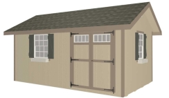 Alpine Structures EZFIT 10 x 16 Foot Heritage Shed Kit