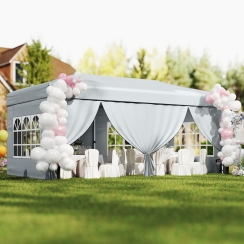 Costway 20 x 10 Foot Instant Setup Pop-Up Canopy Tent with Sidewalls