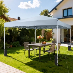 Costway 10 x 10 Foot Pop-Up Canopy Tent with Sandbags and Carrying Bag