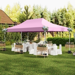 Costway 20 x 10 Foot Pop-Up Canopy Tent with Sidewalls