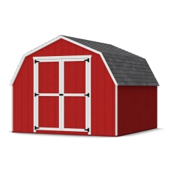 Little Cottage Co. 10 x 10 Foot Value Gambrel Barn with 4 Foot Sidewalls and Floor - Precut Kit