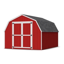 Little Cottage Co. 10 x 12 Foot Value Gambrel Barn with 4 Foot Sidewalls and Floor - Precut Kit