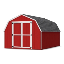 Little Cottage Co. 10 x 14 Foot Value Gambrel Barn with 4 Foot Sidewalls and Floor - Precut Kit
