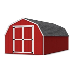 Little Cottage Co. 10 x 20 Foot Value Gambrel Barn with 4 Foot Sidewalls and Floor - Precut Kit