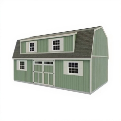 Best Barns 16 x 28 Foot Crafted Colossal Wood Storage Shed with Transom Doors