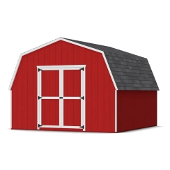 Little Cottage Co. 12 x 12 Foot Value Gambrel Barn with 4 Foot Sidewalls - Precut Kit
