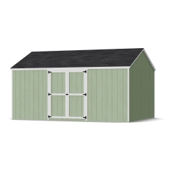 Little Cottage Co 12 x 16 Foot Value Gable Shed with Side Entry