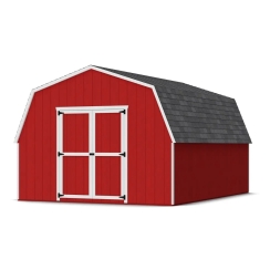 Little Cottage Co. 12 x 16 Foot Value Gambrel Barn with 4 Foot Sidewalls and Floor - Precut Kit