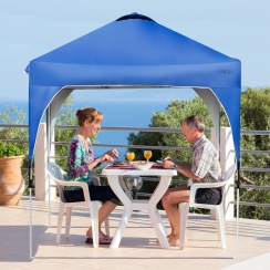 Costway 6.5 Foot Pop-Up Adjustable Canopy Tent with Roller Bag