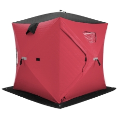 Costway 6.5 x 6.5 Foot Two Person Portable Ice Fishing Tent with Padded Walls