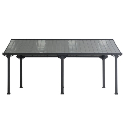 Sunjoy 20 x 12 Foot Pritchard Gable Roof Steel Carport