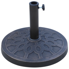 Outsunny 25 Pound Decorative Round Bronze Resin Umbrella Stand Base