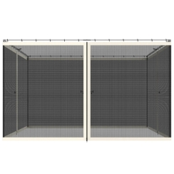 Outsunny 10 x 12 Foot Replacement Mesh Sidewall Netting for Gazebos and Canopy Tents