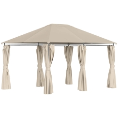 Outsunny 10 x 13 Foot Outdoor Patio Gazebo with Removable Sidewalls