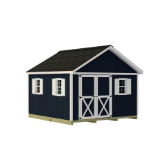Best Barns 12 x 12 Foot Backyard Basecamp Wood Shed with Gable Door