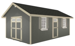 Alpine Structures EZFIT 12 x 20 Foot Riverside Shed Kit