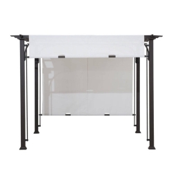 Sunjoy 10 x 10 Foot Classic Steel Pergola with Adjustable Shade