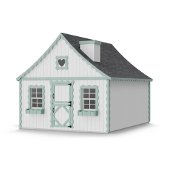 Little Cottage Co 8 x 12 Foot Gingerbread Cottage Playhouse
