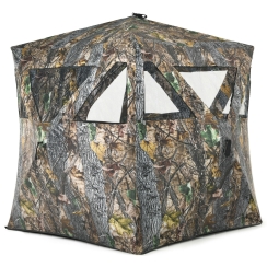 Costway 6 x 7 Foot Three Person Portable Pop Up Hunting Blind with Tie Downs