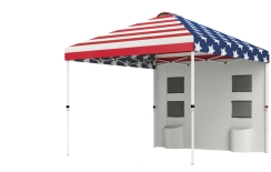 Outsunny 10 x 10 Foot Pop Up Canopy Tent with Storage Pockets