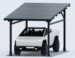 ChikoUSA 11 x 23 Foot Maximo 185 Solar Panel Rack Carport - 1 Car