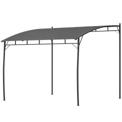 Outsunny 10 x 10 Foot Retractable Metal Frame Pergola Canopy