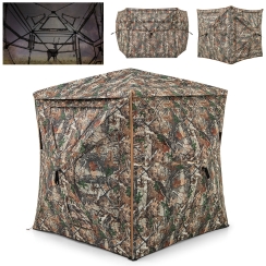 Costway 5 x 5 Foot 5-In-1 Hunting Blind with Removable Roof Cover
