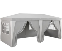 Outsunny 19 x 10 Foot Pop Up Canopy with Removable Sidewalls