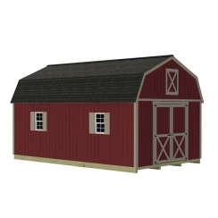Best Barns 12 x 20 Foot Handcrafted Homstead Wood Storage Shed