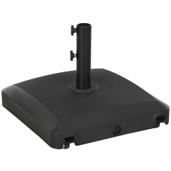 Outsunny 66 Pound Patio Umbrella Base with Wheels