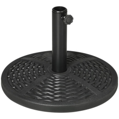 Outsunny 21 Inch Woven-Look Heavy-Duty Market Umbrella Base