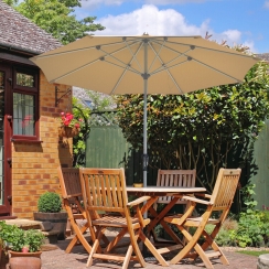 Costway 9 Foot Aluminum Pole Market Umbrella