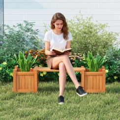Costway 42 Inch Planter Box Bench
