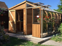Alton Fusion Cedar Workshop and Greenhouse