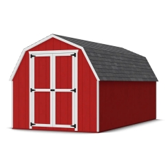 Little Cottage Co. 8 x 16 Foot Value Gambrel Barn with 4 Foot Sidewalls and Floor - Precut Kit