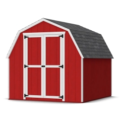 Little Cottage Co. 8 x 8 Foot Value Gambrel Barn with 4 Foot Sidewalls and Floor - Precut Kit