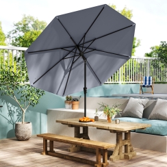 Costway 9 Foot Push Button Patio, Market, or Table Umbrella