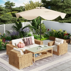 Costway 9 Foot Drop Edge Patio Umbrella