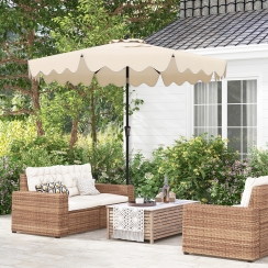 Costway 9 Foot Decorative Edge Patio Umbrella