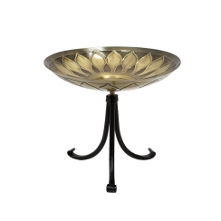 Achla 16 Inch African Daisy Birdbath with Tripod Stand