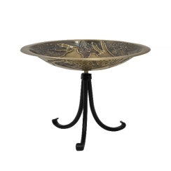 Achla 18 Inch Three Hares Birdbath with Tripod Stand