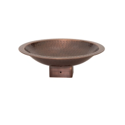 Achla 14 Inch Burnt Copper Birdbath for 4x4 Posts