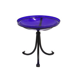 Achla 14 Inch Crackle Birdbath with Tripod Stand