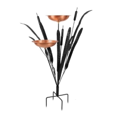 Achla 50 Inch Double Cattail Birdbath