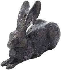 Achla 10 Inch Charcoal Rabbit Garden Accent