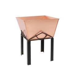 Achla Marion Copper Plated Tapered Planter and Stand
