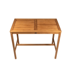 Royal Teak Collection 50 x 40 Inch Rectangular Bar Table
