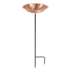 Achla 12 Inch Hammered Copper Birdbath
