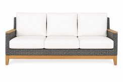 Royal Teak Collection Gray Wicker Boca Sofa